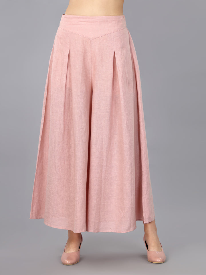 Flamingo Linen Culotte Pants