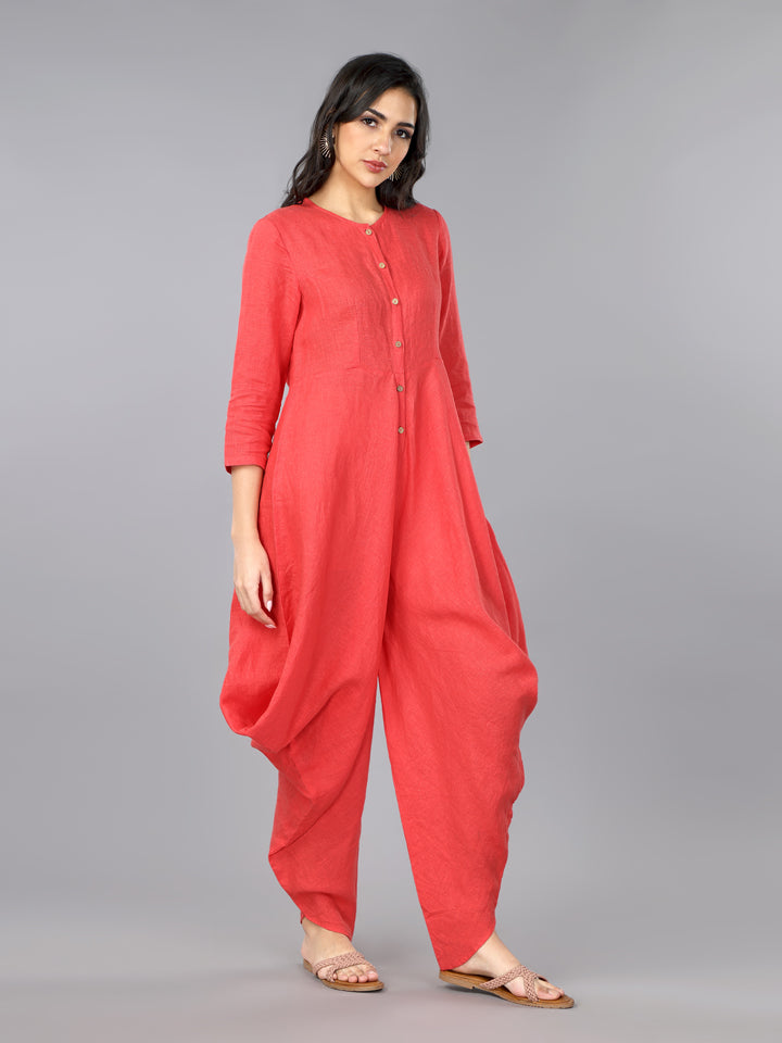 Salsa Linen Cowl Jumpsuit