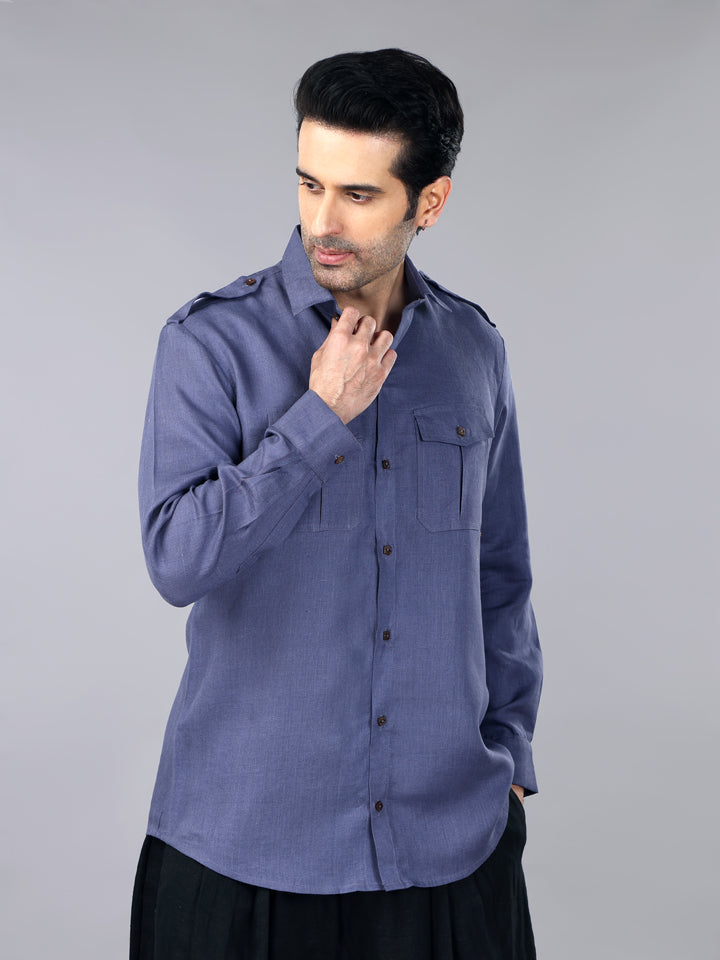 Linen Shirt Pair ( Pack Of 2 )