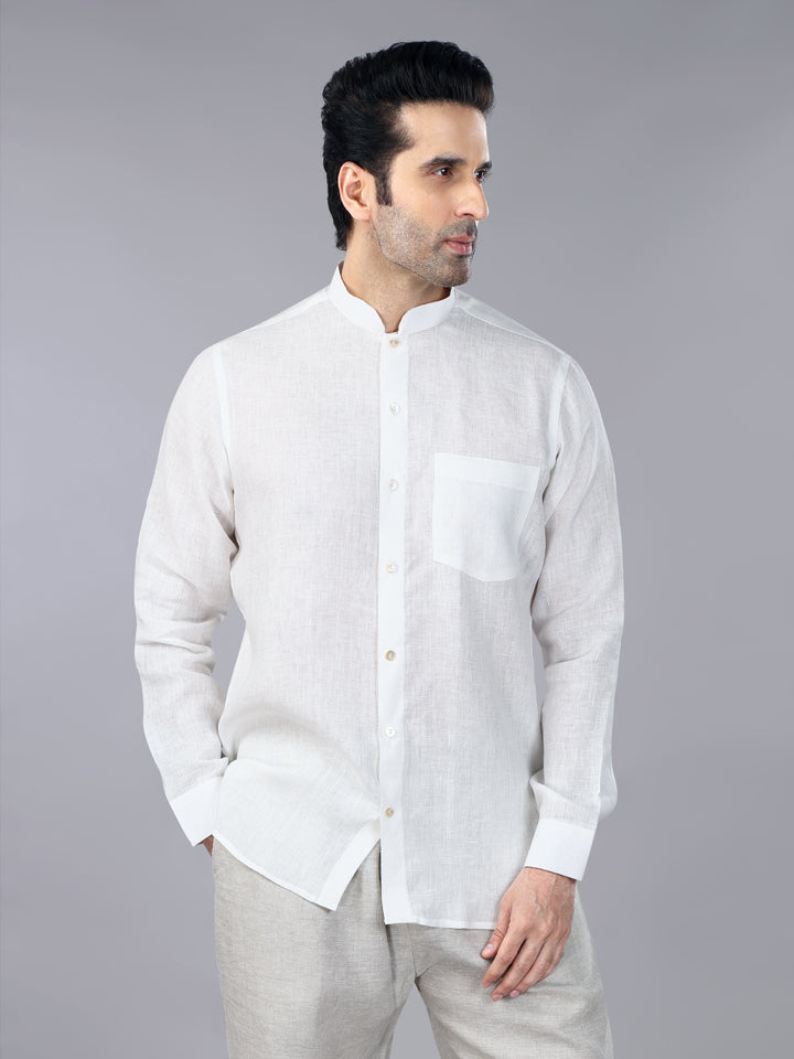 Collar Classics-Band Collar Shirt Duo ( Pack Of 2 )