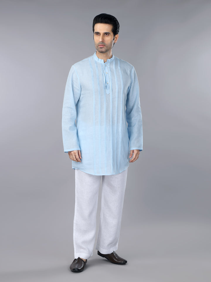 Iceberg Linen Pintucks Short Kurta Set