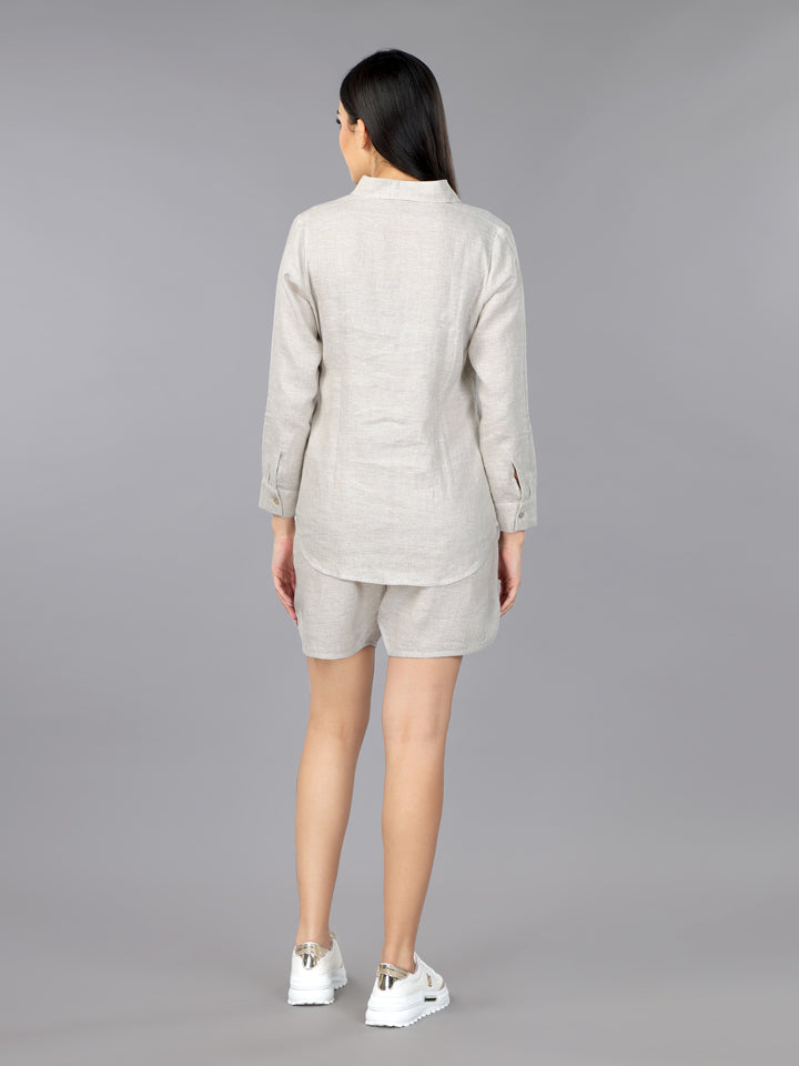 Natural Linen Shorts