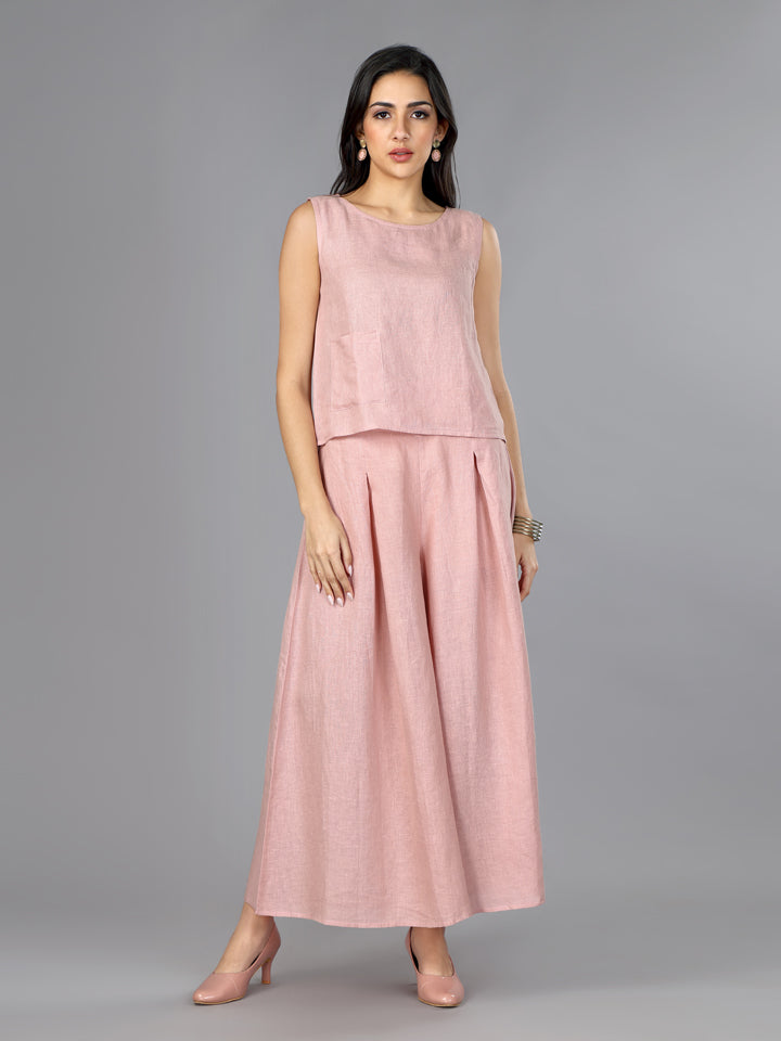 Flamingo Linen Culotte Pants