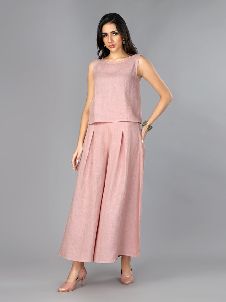 Flamingo Linen Culotte Pants