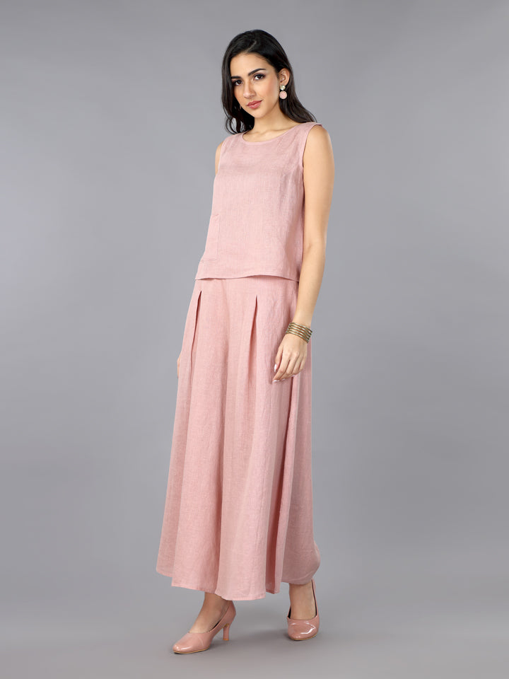 Flamingo Linen Culotte Pants