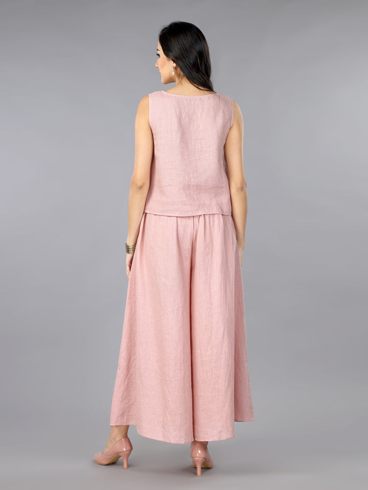 Flamingo Linen Culotte Pants