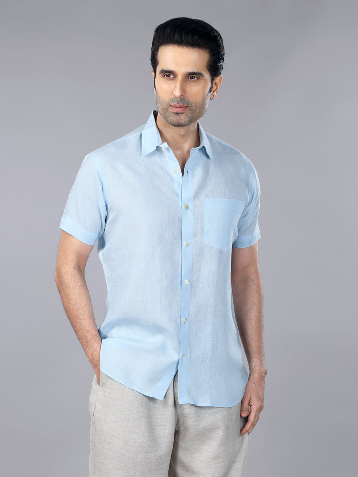 Iceberg Linen Half Sleeves Shirt