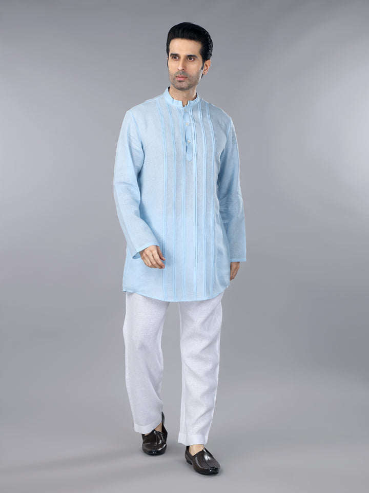 Iceberg Linen Pintucks Short Kurta Set