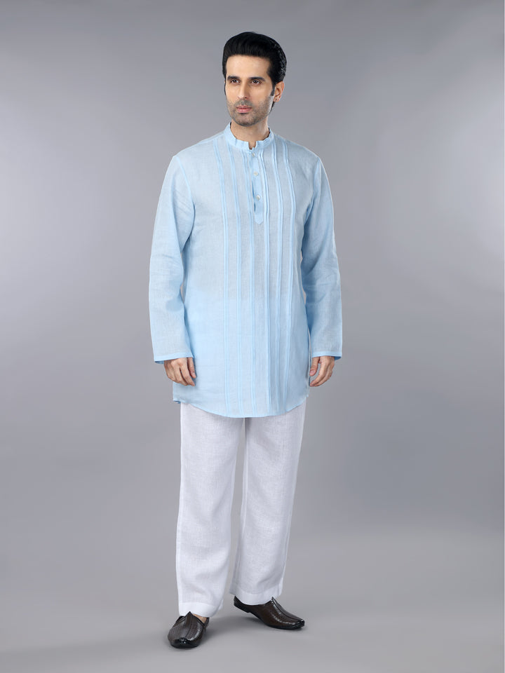 Iceberg Linen Pintucks Short Kurta Set