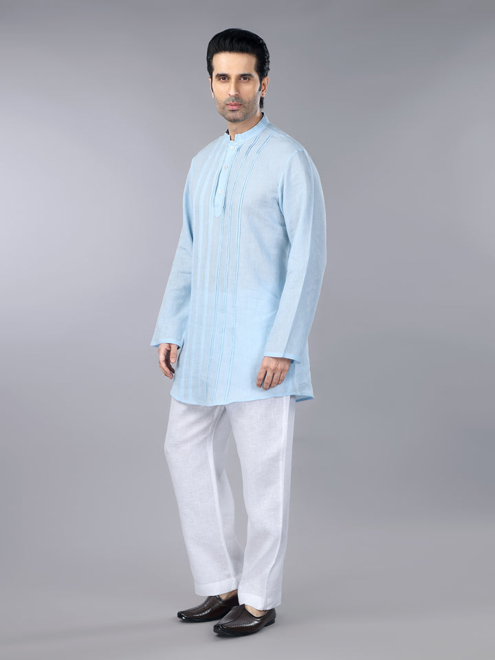 Iceberg Linen Pintucks Short Kurta Set