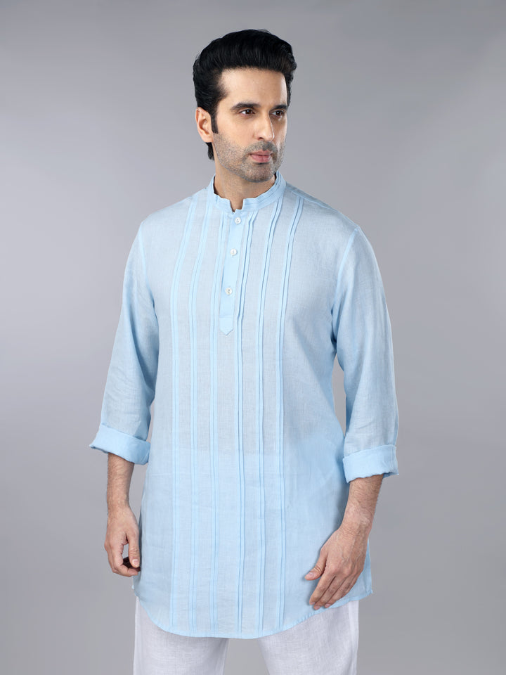 Iceberg Linen Pintucks Short Kurta Set