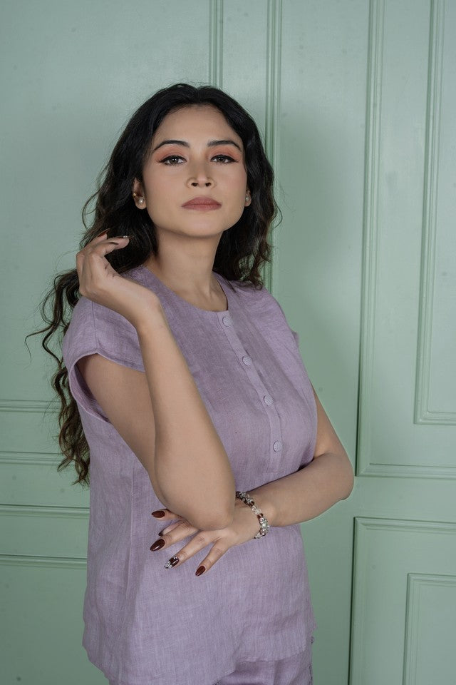 Orchid Linen Coord Set