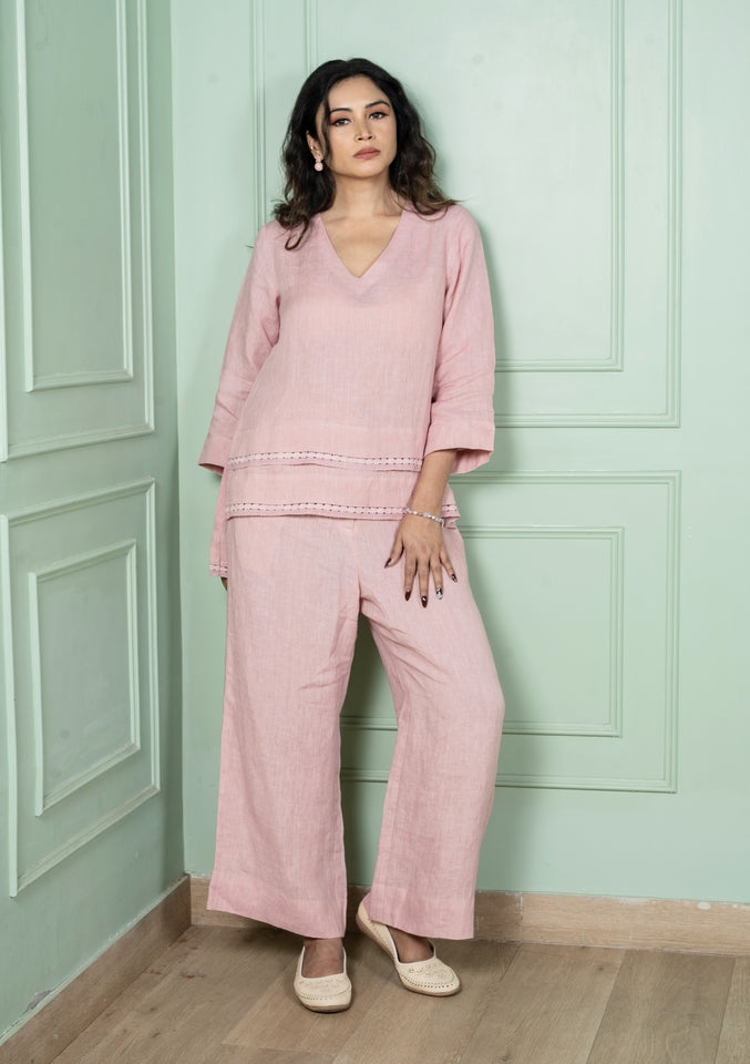 Flamingo Linen Coord Set