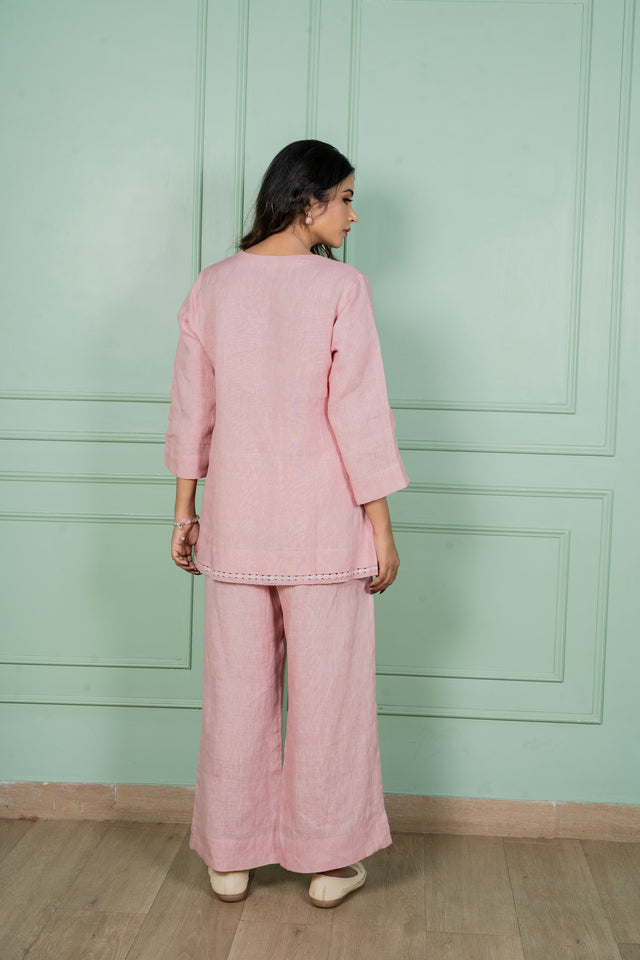 Flamingo Linen Coord Set
