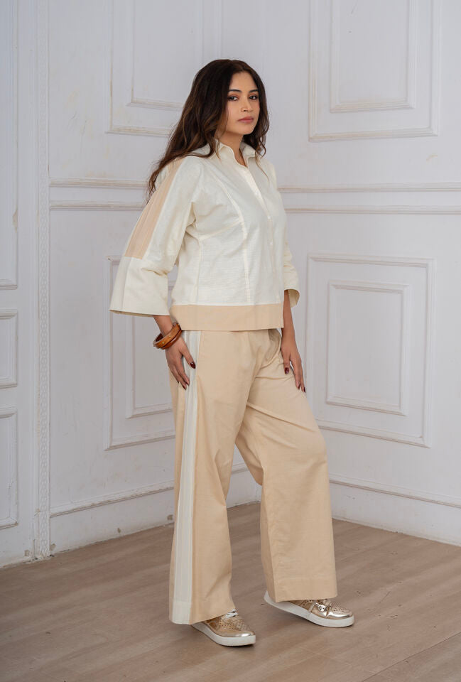 Sand & Ivory Pintucks Coord Set