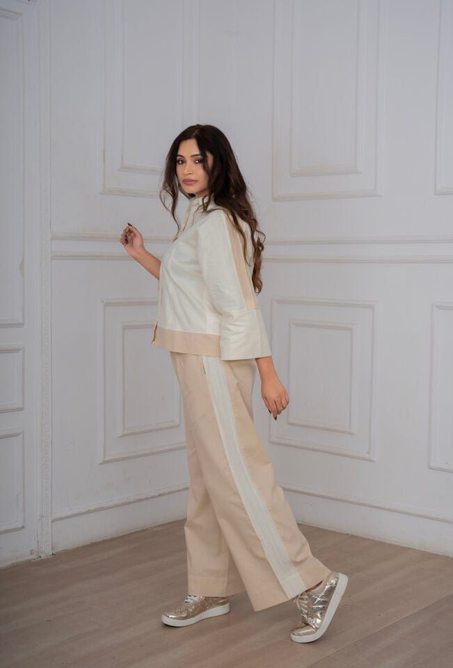 Sand & Ivory Pintucks Coord Set