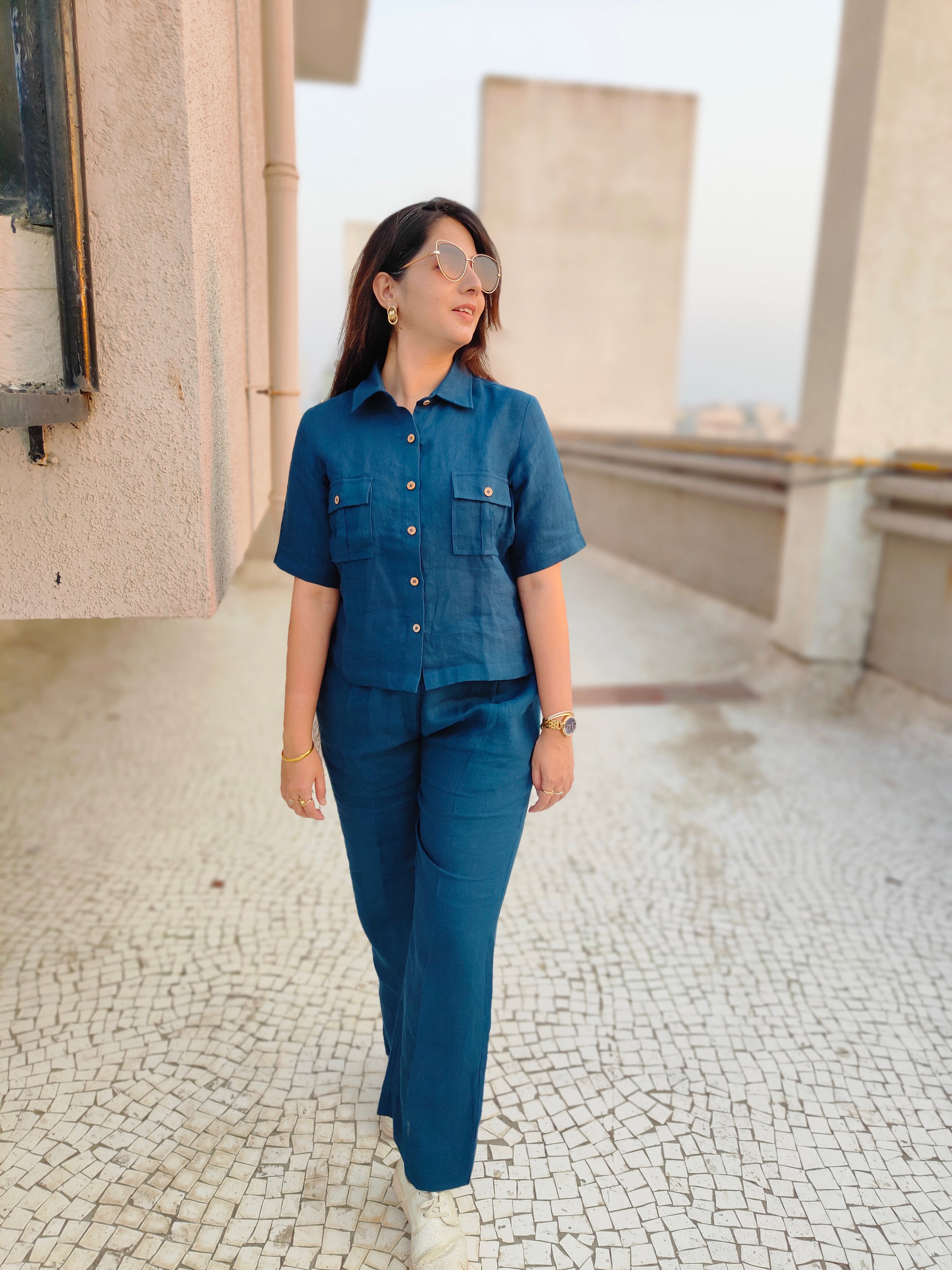 Biscoff Linen Shirt & Pant Set
