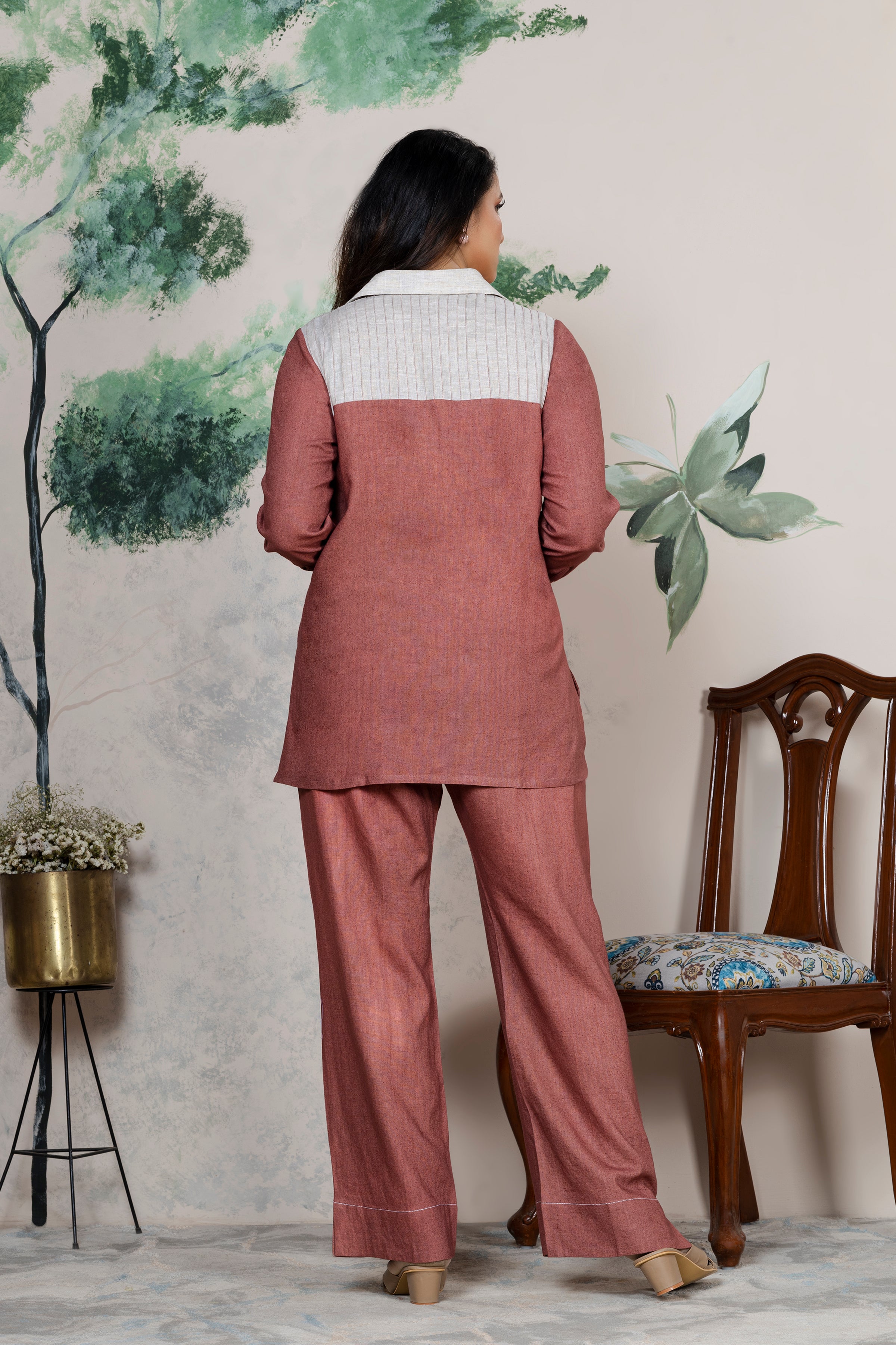 Woodrose Linen Coord Set