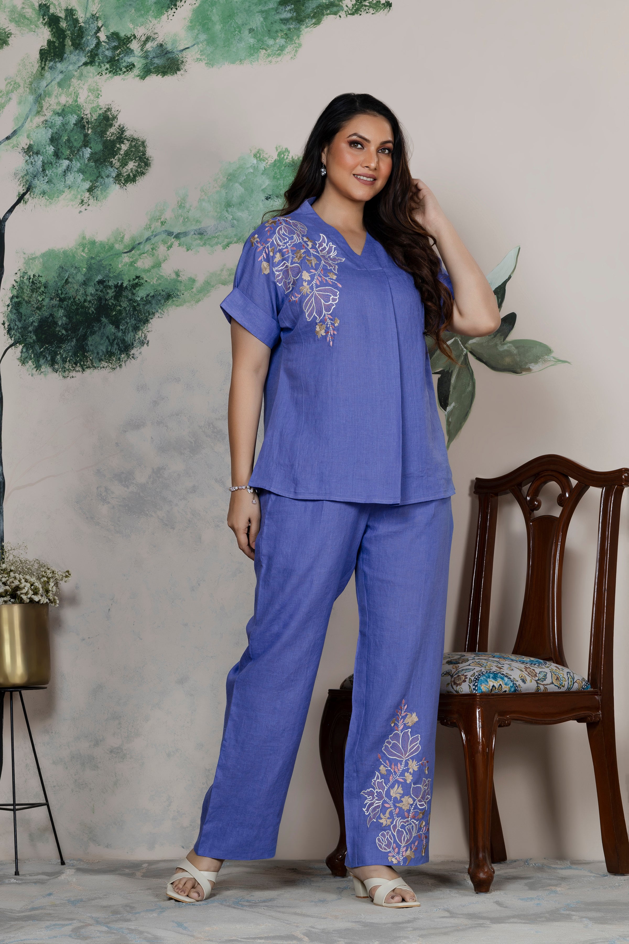 Lilac Linen Coord Set